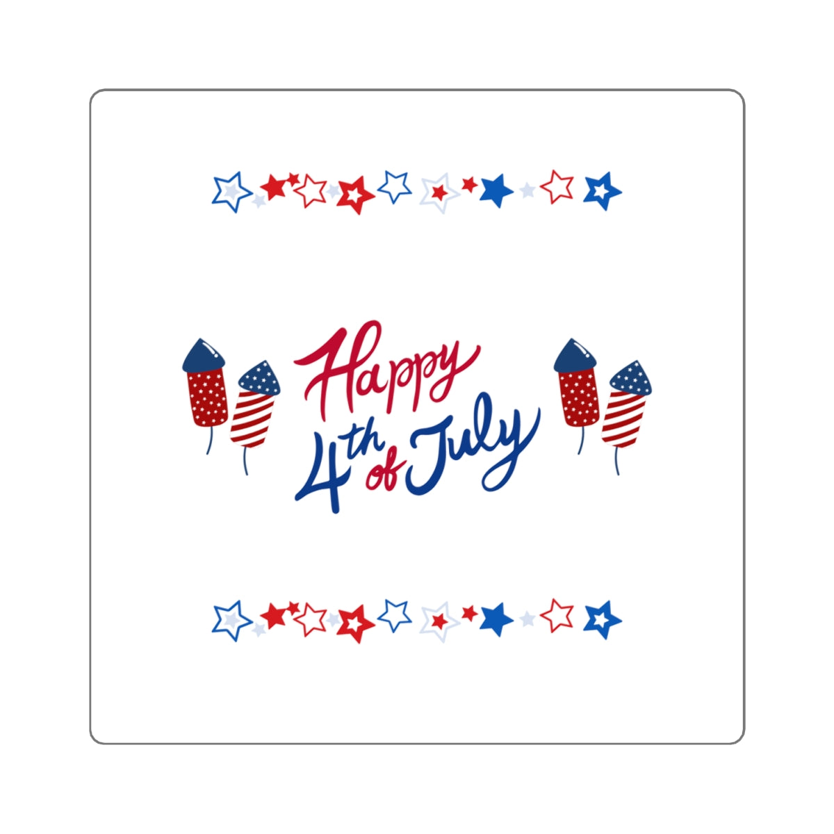Happy Fourth of July Sticker