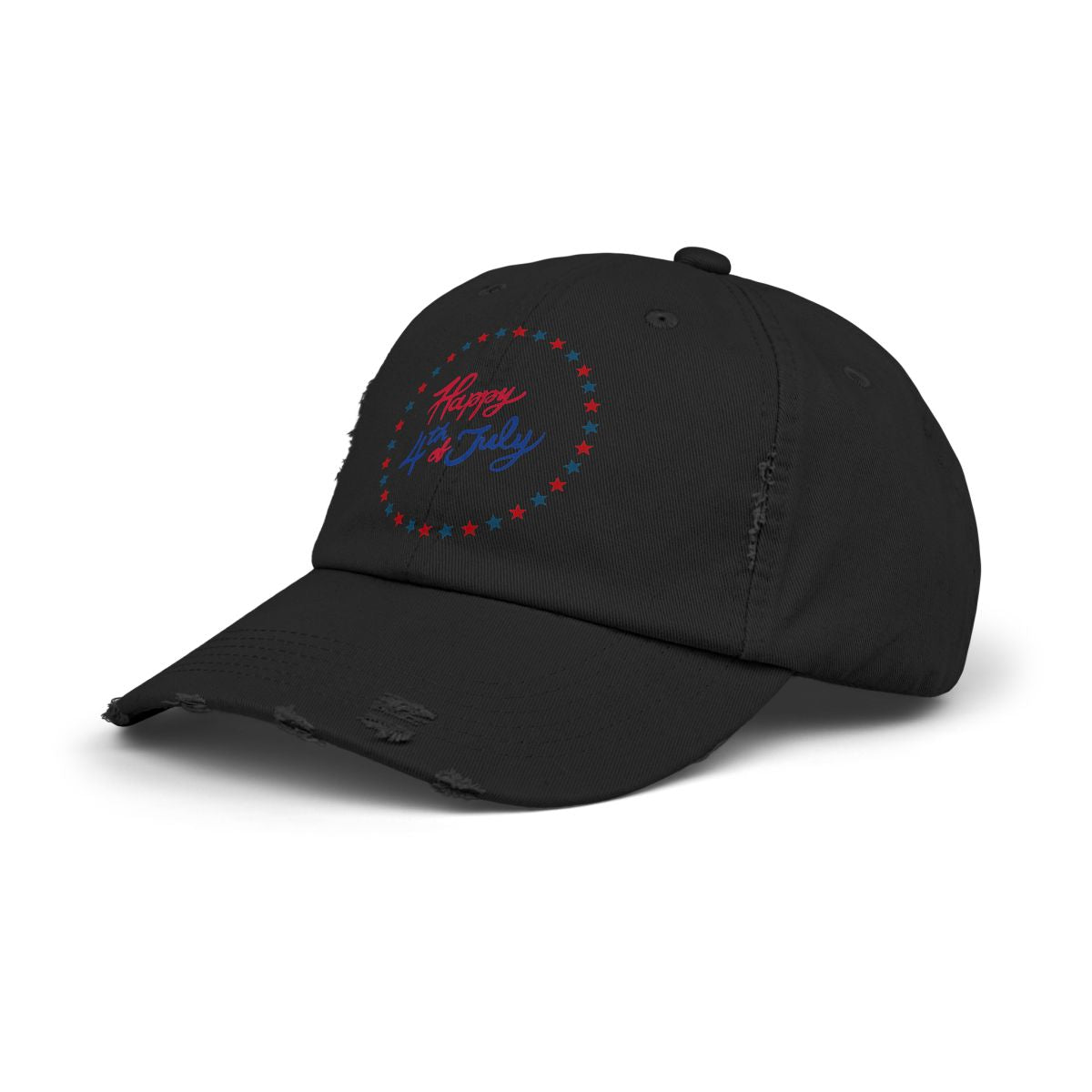 Unisex Fourth of July Distressed Cap