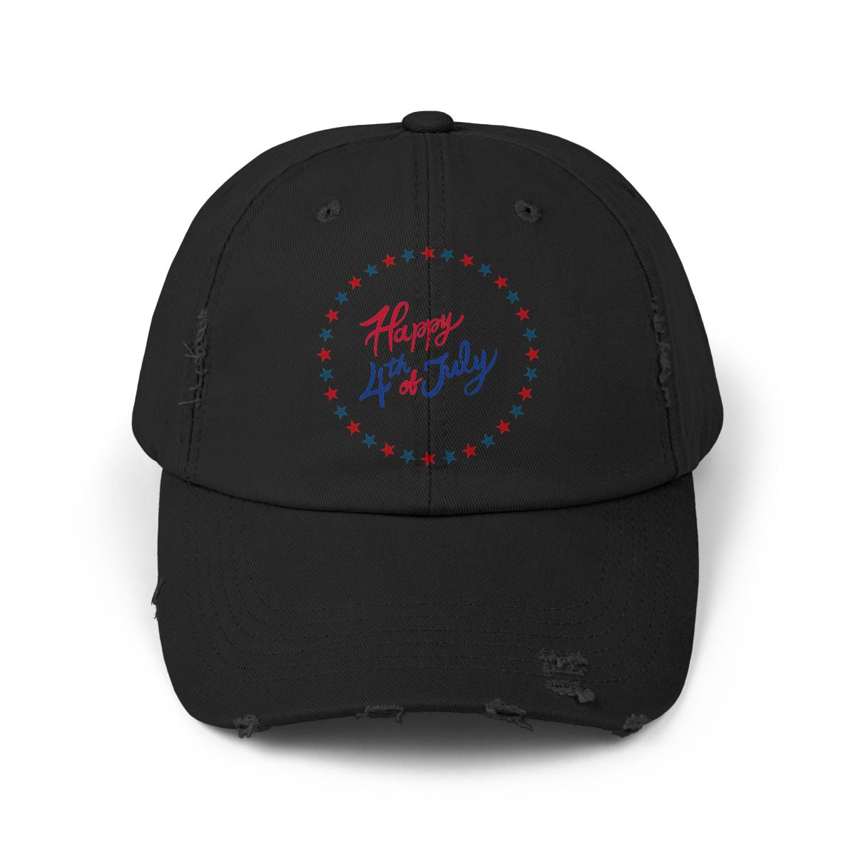 Unisex Fourth of July Distressed Cap
